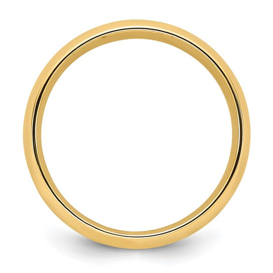 14kt Yellow Gold 5mm Standard Weight Comfort Fit Wedding Band Size 10.5