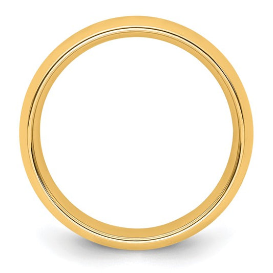 14kt Yellow Gold 7mm Standard Weight Comfort Fit Wedding Band Size 13.5