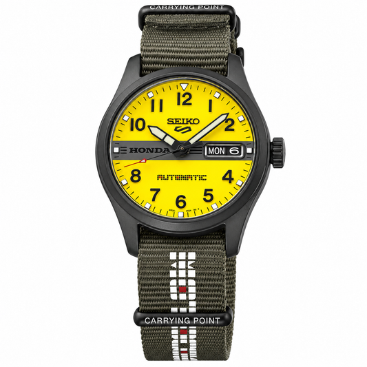 Seiko 5 Sports Field HDB010 Honda Motocompo Men's Yellow Automatic Watch