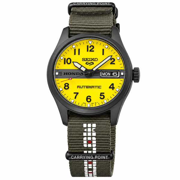 Seiko 5 Sports Field HDB010 Honda Motocompo Men's Yellow Automatic Watch