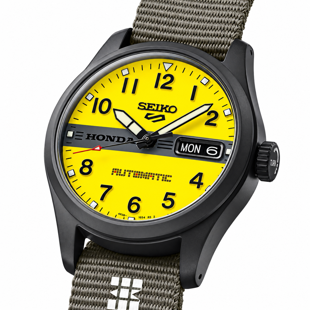 Seiko 5 Sports Field HDB010 Honda Motocompo Men's Yellow Automatic Watch