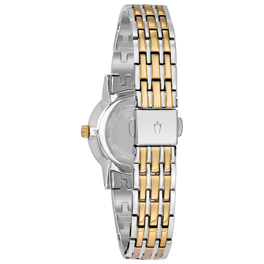 Women's Diamond Accent Two-Tone Stainless Steel Bracelet Watch 30mm 98P115