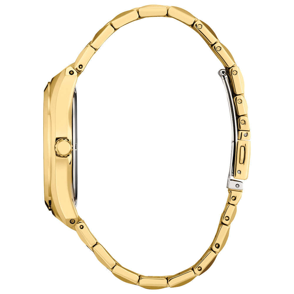 Citizen Eco-Drive Corso Black Dial Gold-Tone Stainless Steel Bracelet Watch 40mm