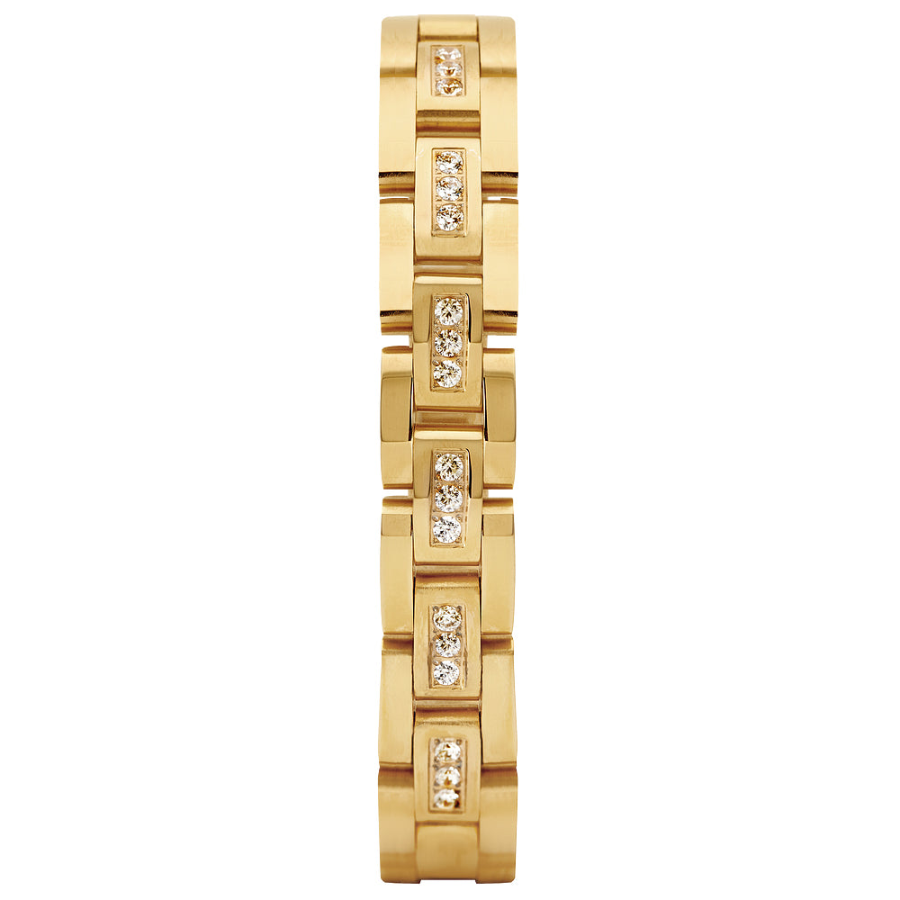 Men's Eco-Drive Crystal Yellow Gold-Tone Bracelet and Watch Set | 42mm