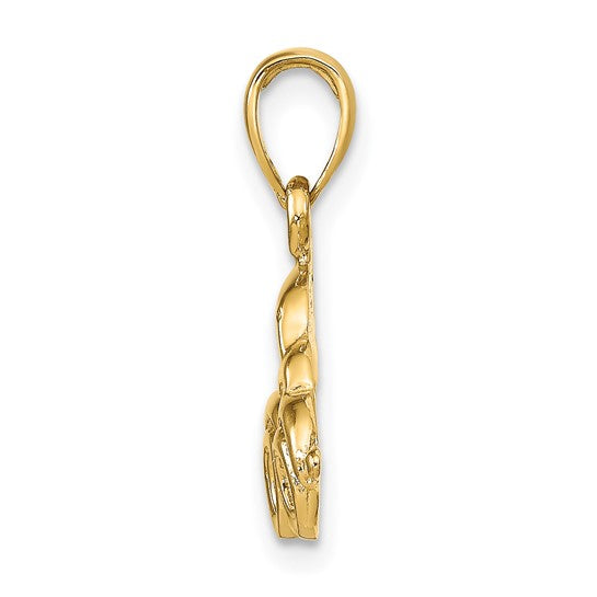 14kt Yellow Gold Classic Antique Car Pendant