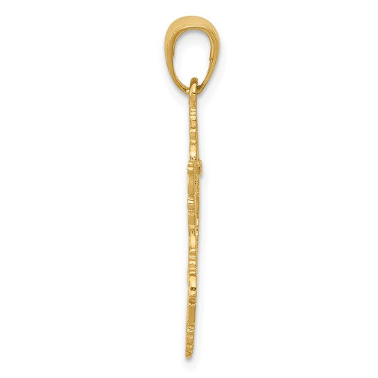 14kt Yellow Gold Star of David Pendant