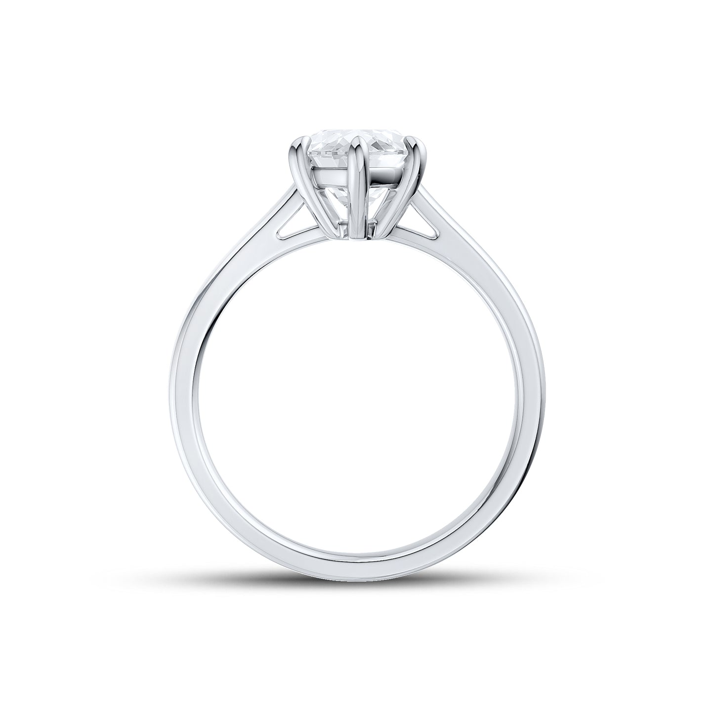 14kt White Gold 1.50 CTW Lab Diamond Marquise Shape Solitaire Ring