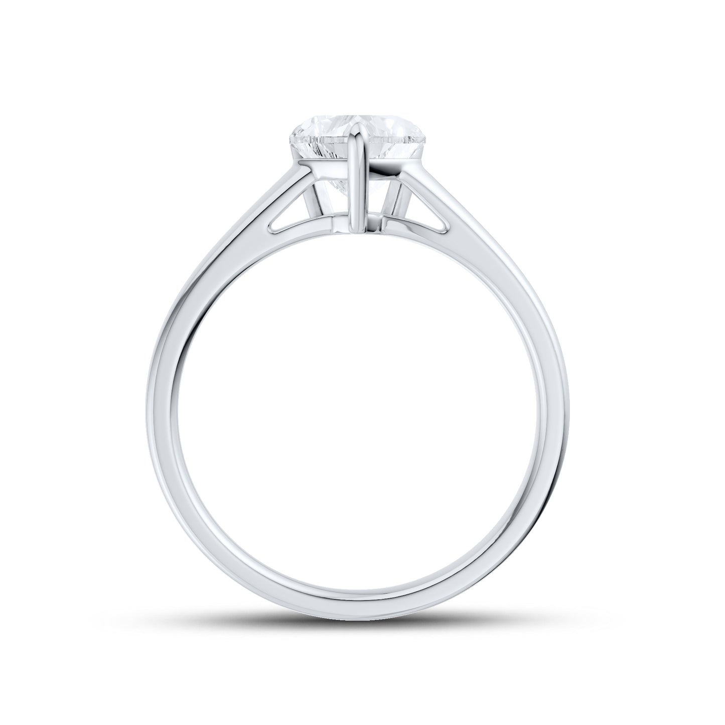 14kt White Gold 0.75 ctw Lab Diamond Solitaire Ring