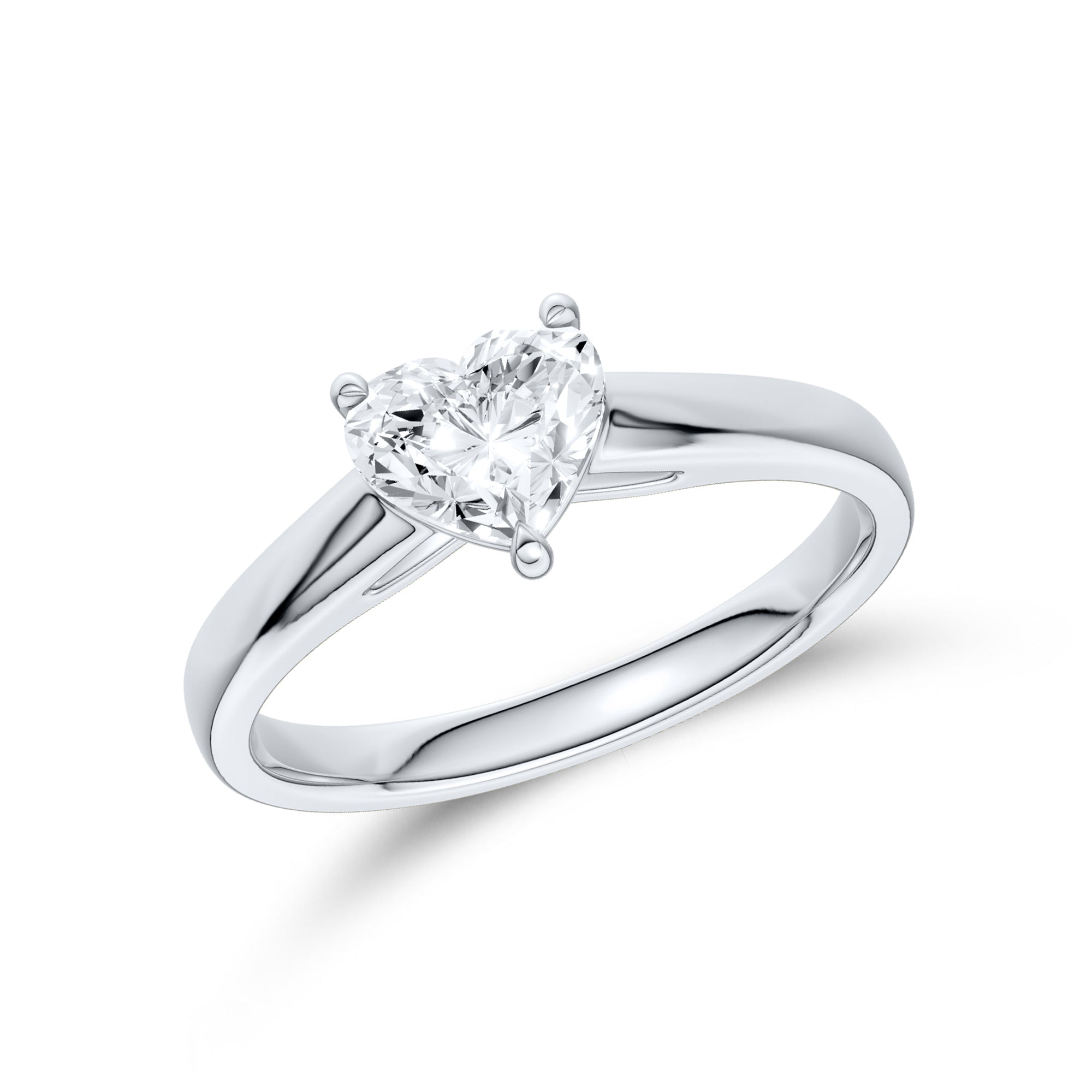 14kt White Gold 0.75 ctw Lab Diamond Solitaire Ring