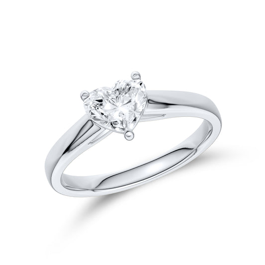 14kt White Gold 0.75 ctw Lab Diamond Solitaire Ring