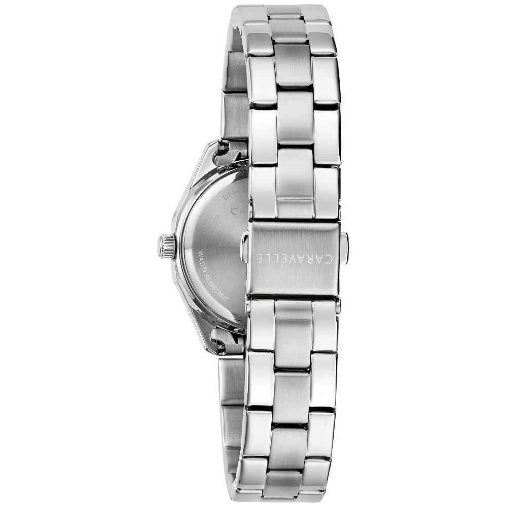 Ladies’ Caravelle by Bulova Crystal Accent Dress Sport Watch with Pink Dial (Model: 43M123)