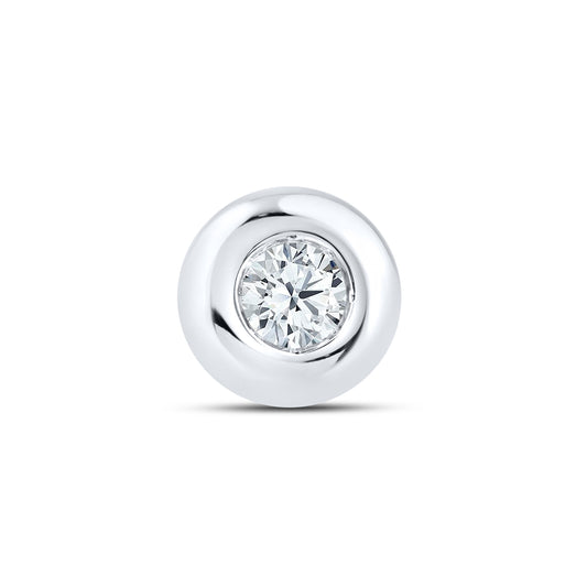 14kt White Gold 0.20 CTW LAB DIAMOND Solitaire Earrings