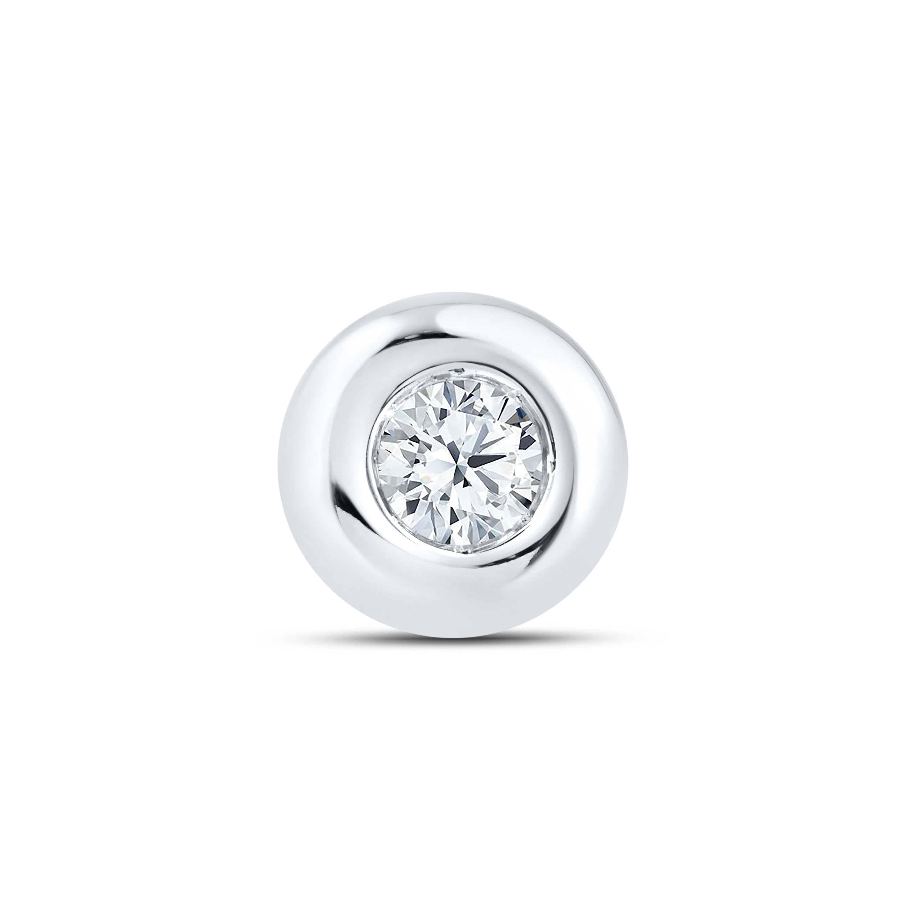 14kt White Gold 0.20 CTW LAB DIAMOND Solitaire Earrings