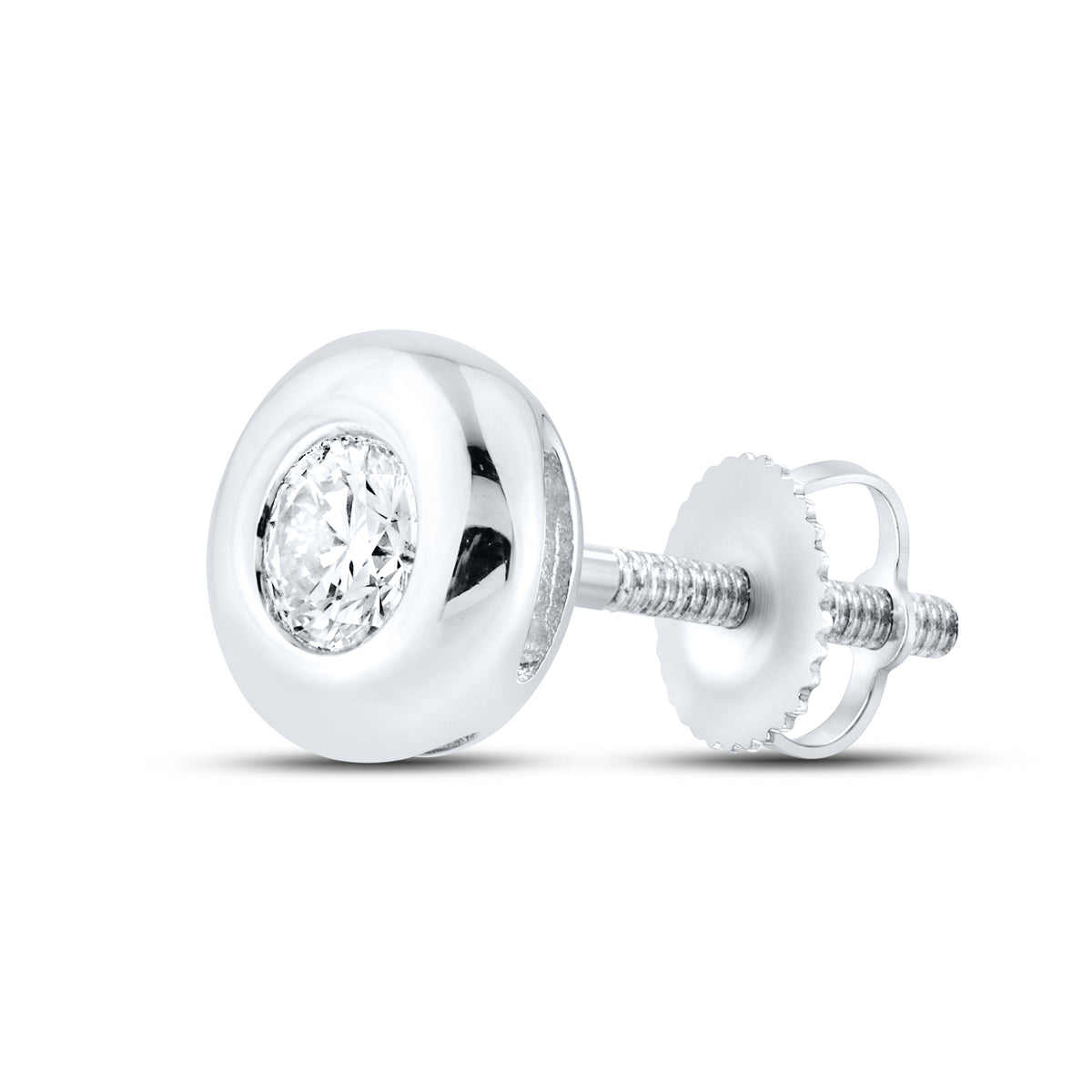 14kt White Gold 0.24 CTW LAB DIAMOND Solitaire Earrings
