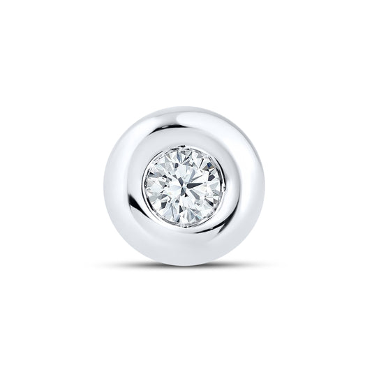14kt White Gold 0.24 CTW LAB DIAMOND Solitaire Earrings
