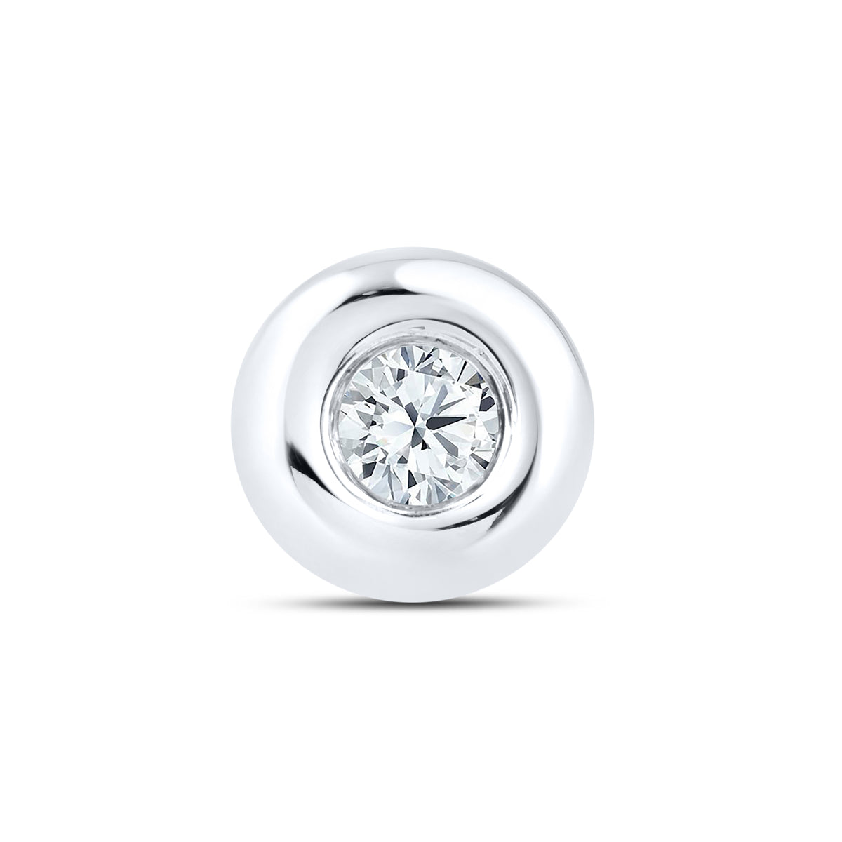 14kt White Gold 0.12 CTW LAB DIAMOND Solitaire Earrings