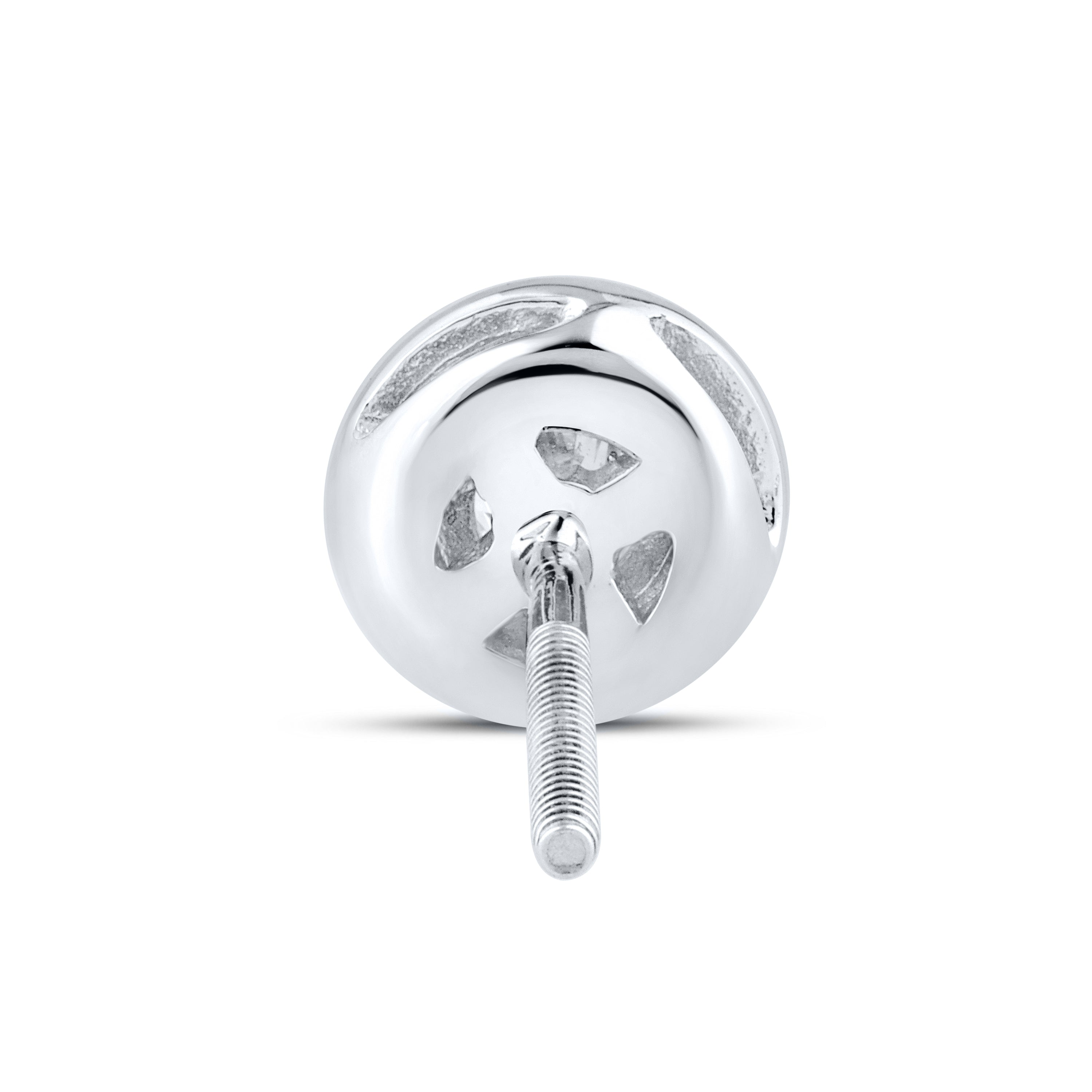 14kt White Gold 0.14 CTW LAB DIAMOND Solitaire Earrings