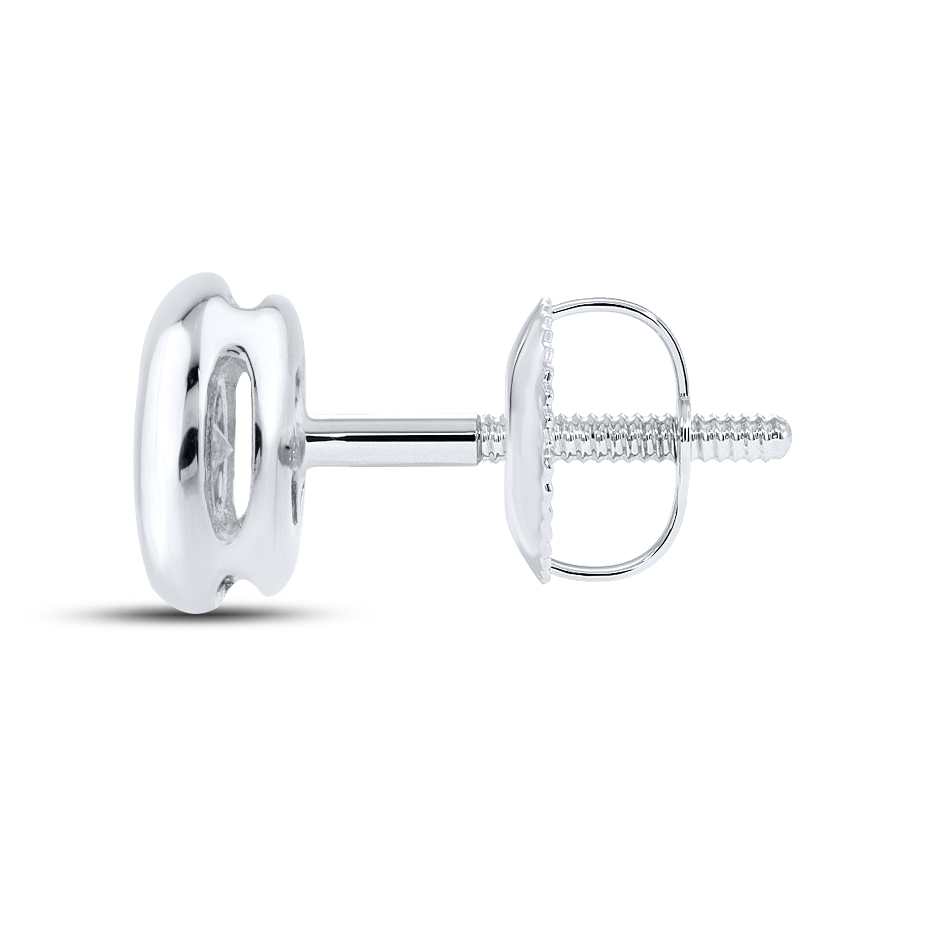 14kt White Gold 0.14 CTW LAB DIAMOND Solitaire Earrings