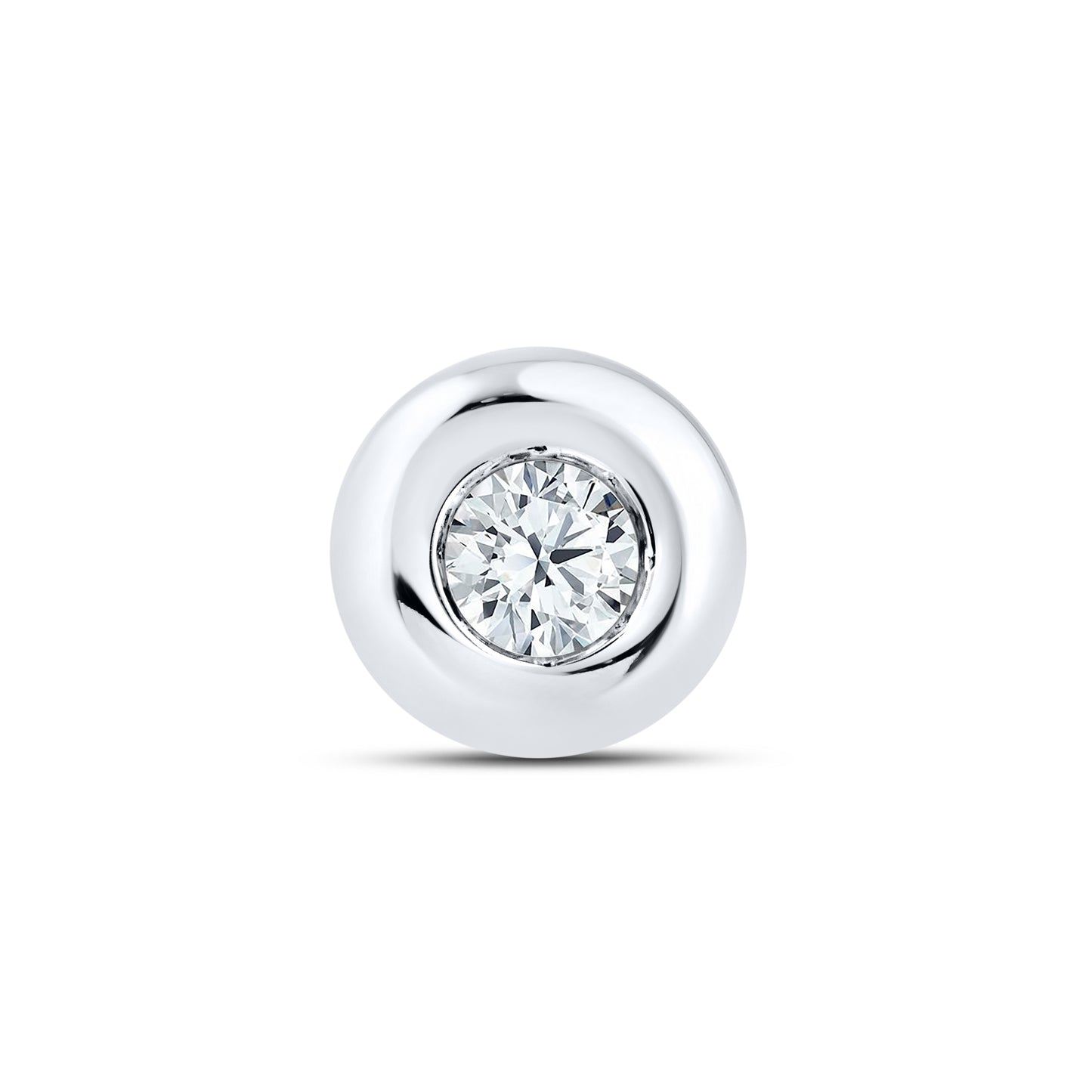 14kt White Gold 0.14 CTW LAB DIAMOND Solitaire Earrings