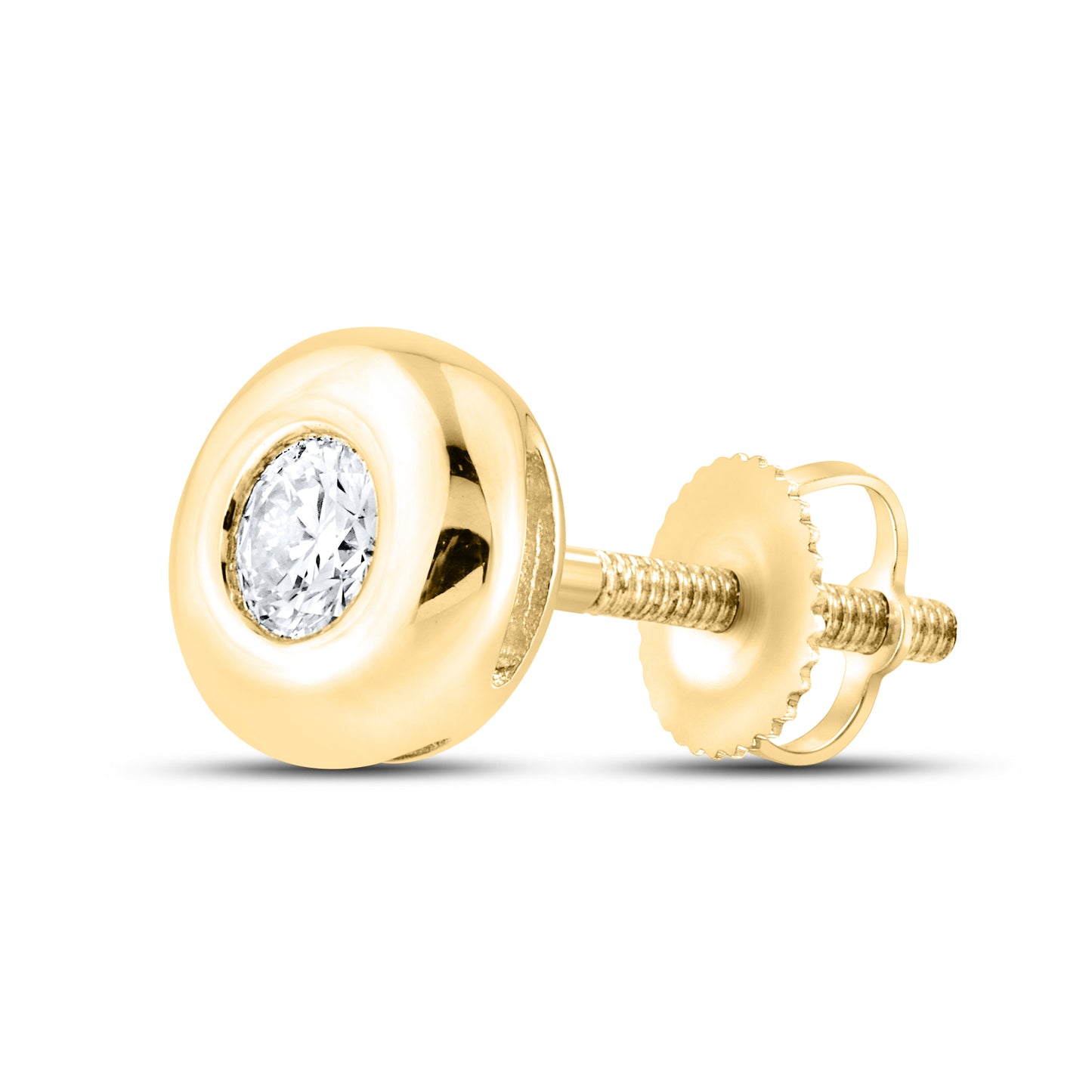 14kt Yellow Gold 0.14 CTW LAB DIAMOND Solitaire Earrings