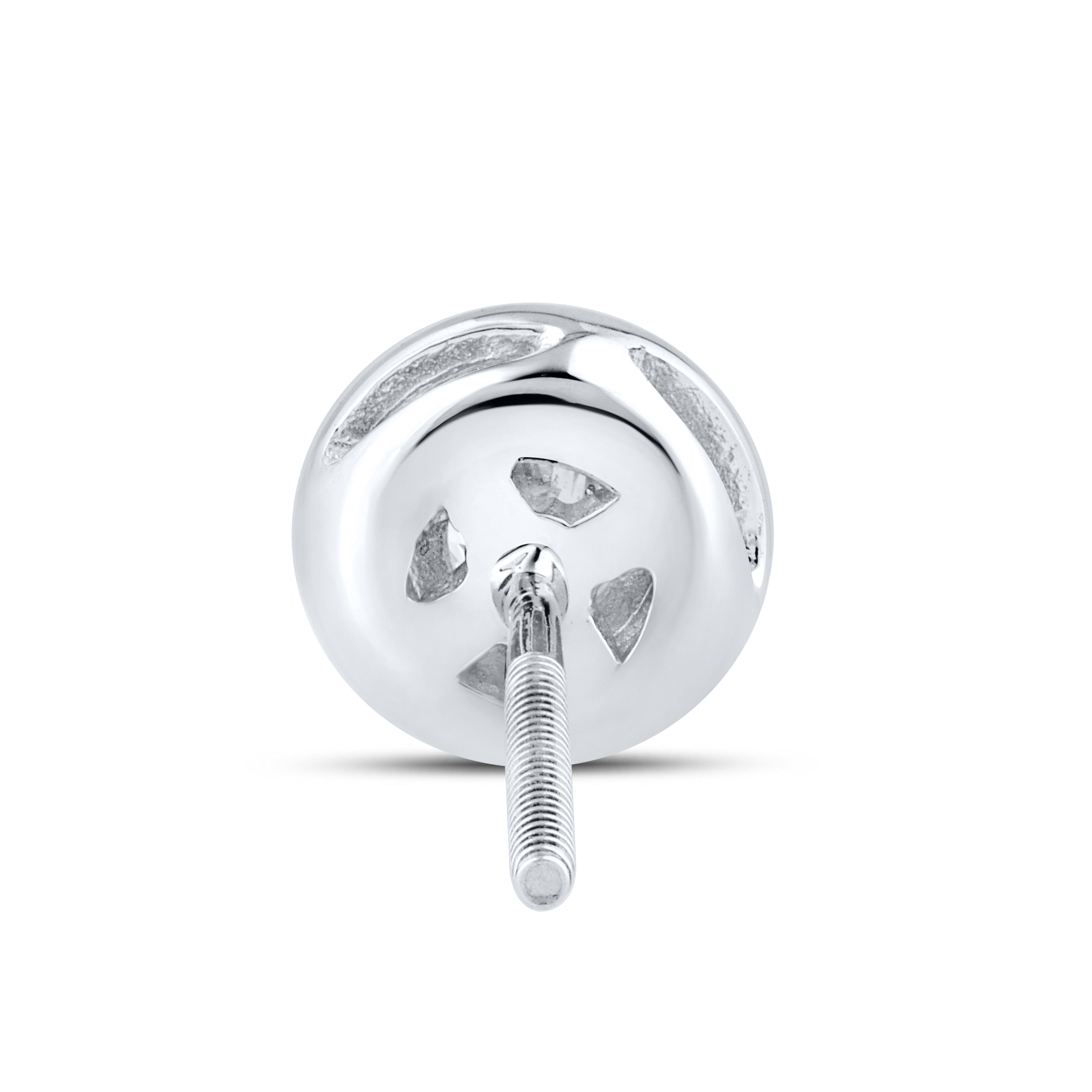 14kt White Gold  0.31 CTW LAB DIAMOND Solitaire Earrings