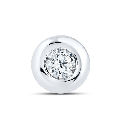 14kt White Gold  0.31 CTW LAB DIAMOND Solitaire Earrings