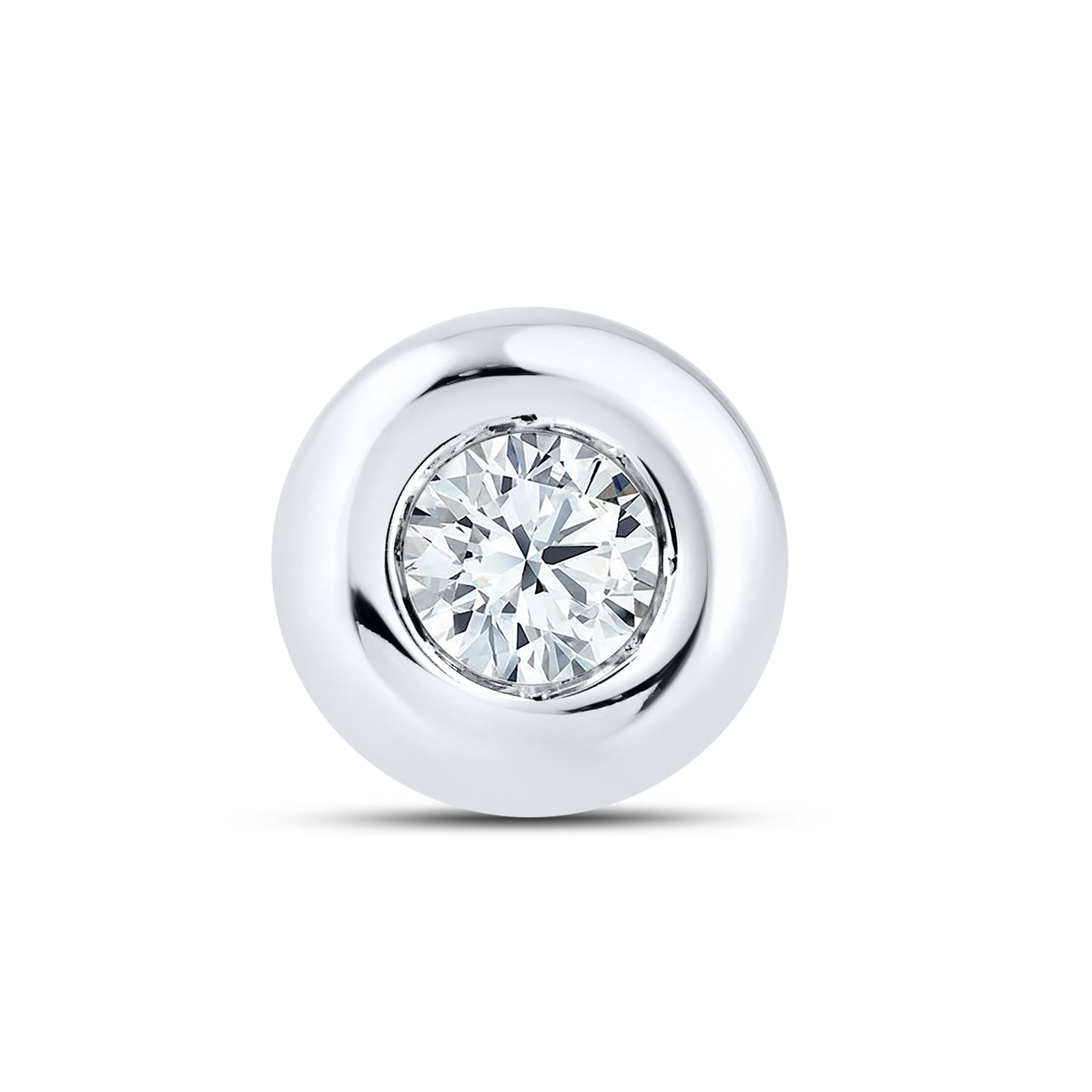14kt White Gold  0.31 CTW LAB DIAMOND Solitaire Earrings
