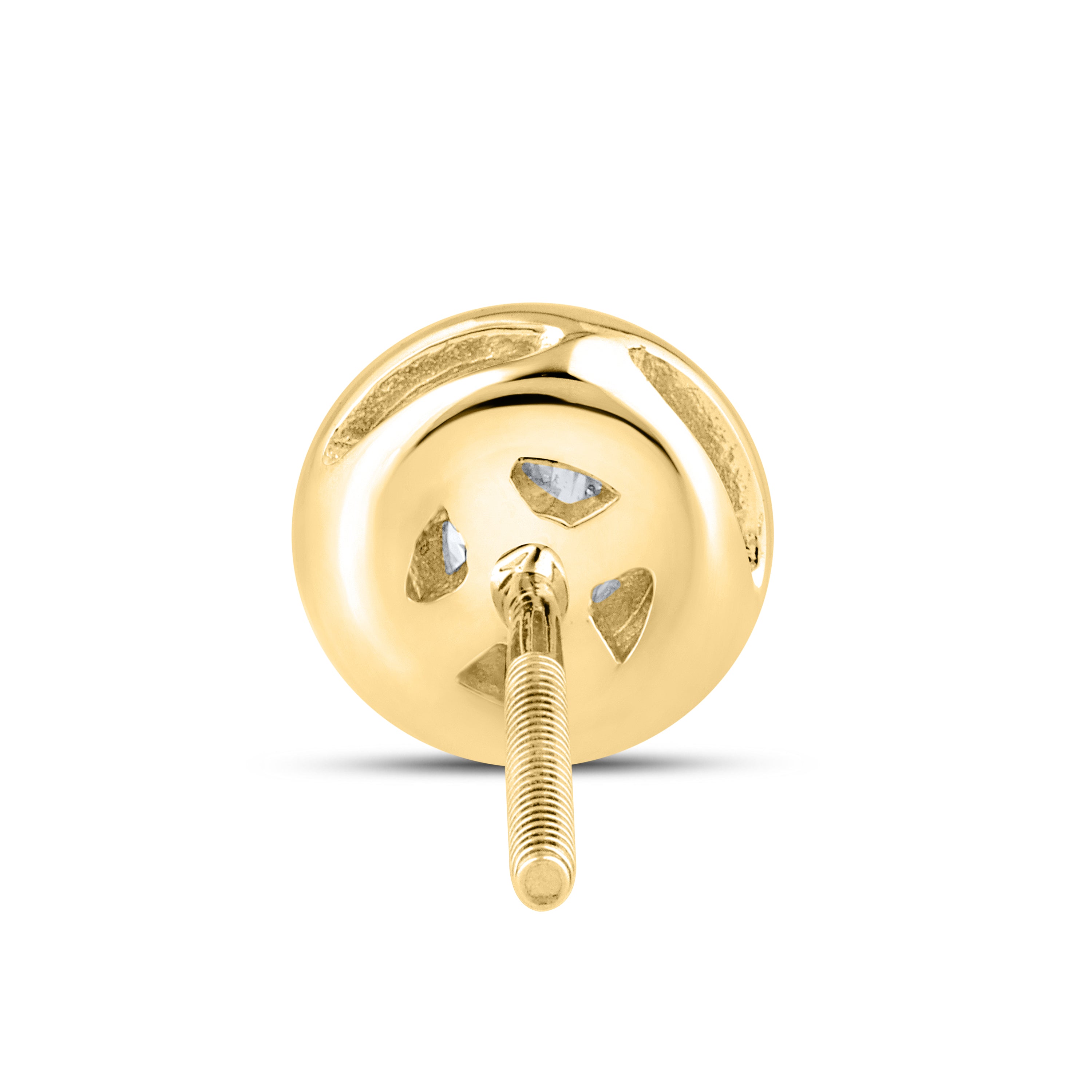 14kt Yellow Gold 0.32 CTW LAB DIAMOND Solitaire Earrings