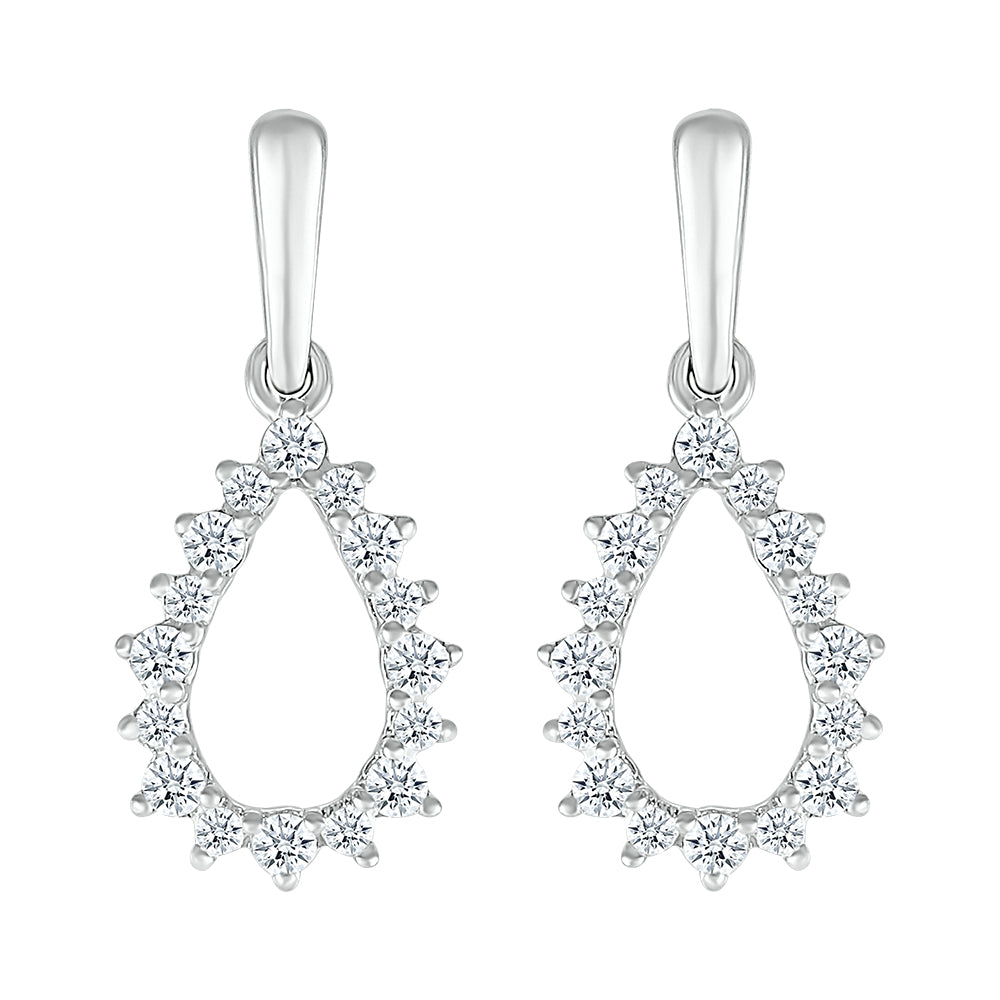 14kt White Gold 0.33 CTW Natural Diamond Earrings