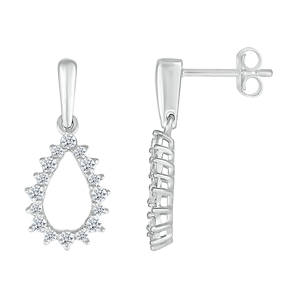 14kt White Gold 0.33 CTW Natural Diamond Earrings