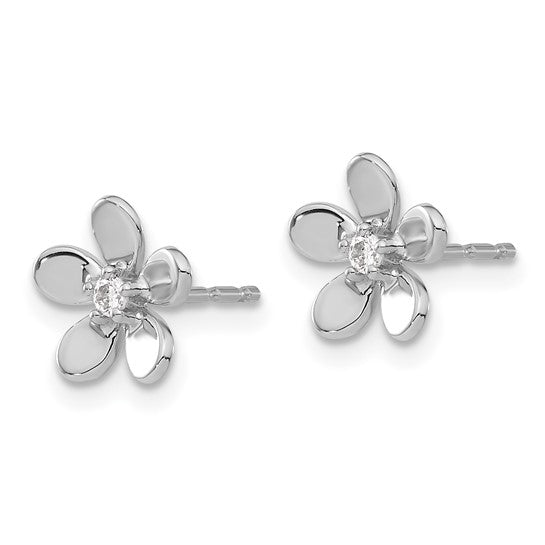 14kt White Gold Diamond Earrings