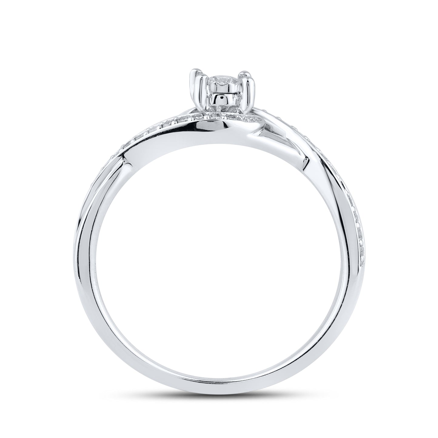 14kt White Gold 0.23 CTW Natural Diamond Promise Ring