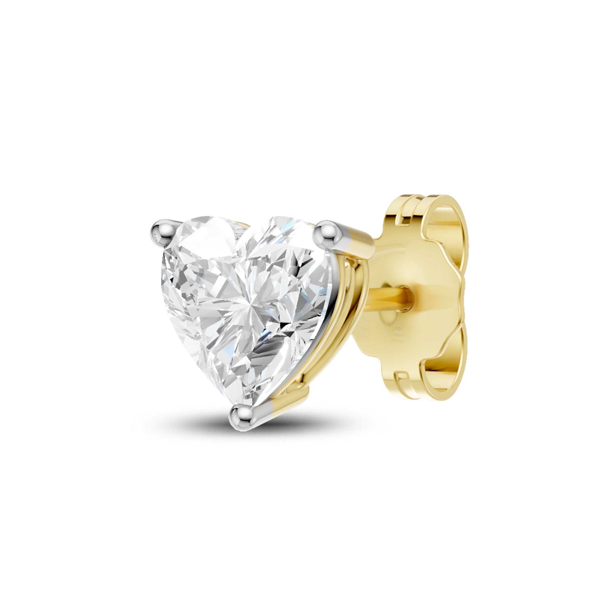 14kt Yellow Gold 2 ctw Lab Diamond Studs