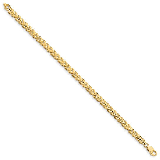 14KT Yellow Gold Diamond Cut Bracelet