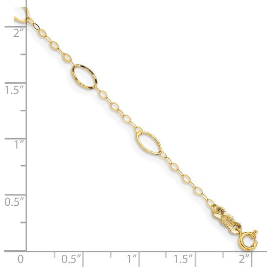 14kt Yellow Gold Oval Design Bracelet