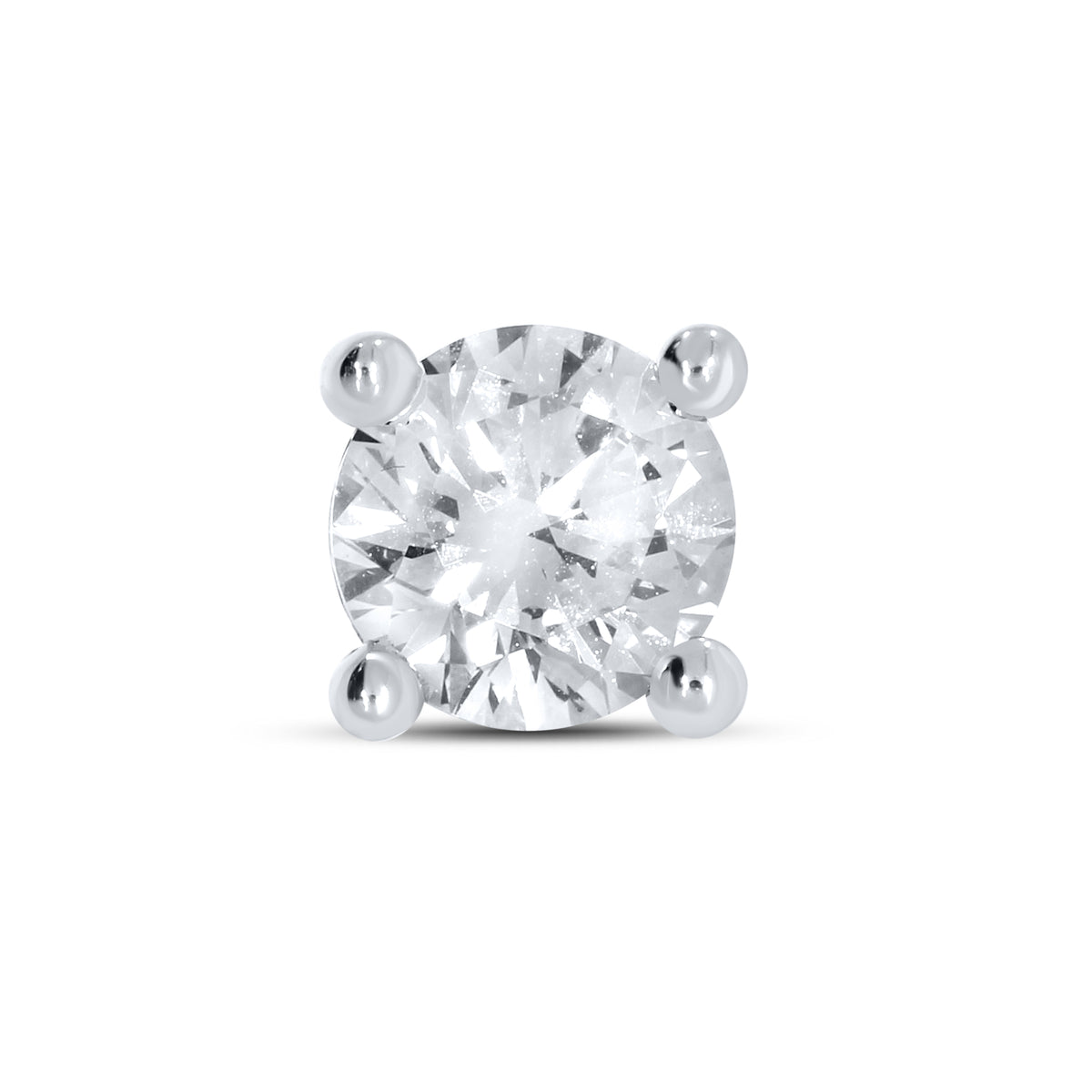 14k White Gold 2 CTW Lab Diamond studs