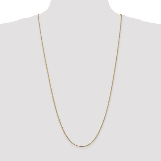 14KT Yellow Gold 30 inch 1mm Franco with Lobster Clasp Chain