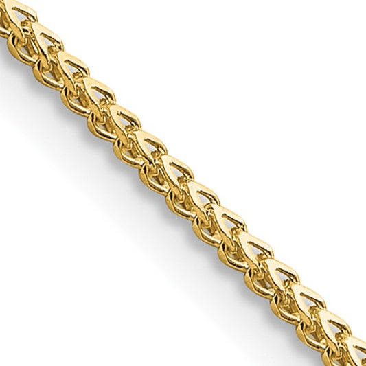 14KT Yellow Gold 30 inch 1mm Franco with Lobster Clasp Chain