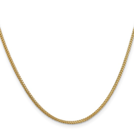 14KT Yellow Gold 22 inch 1.3mm Franco with Lobster Clasp Chain