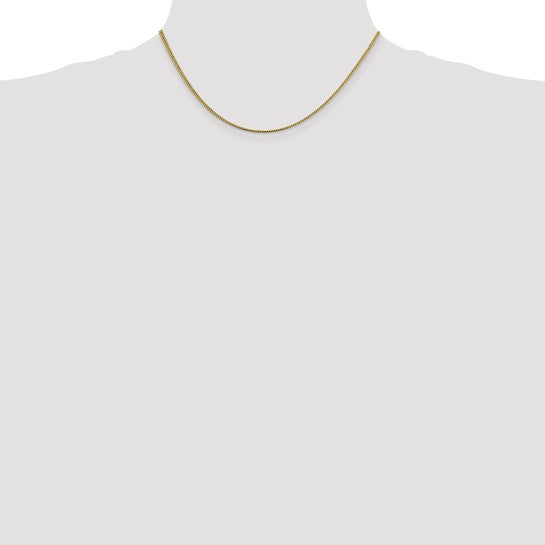 14KT Yellow Gold 16 inch 1.4mm Franco with Lobster Clasp Chain