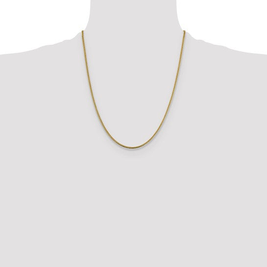 14KT Yellow Gold 22 inch 1.4mm Franco with Lobster Clasp Chain