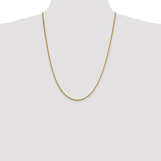 14kt Yellow Gold 24 inch 1.4mm Franco with Lobster Clasp Chain