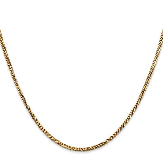 14KT Yellow Gold 20 inch 1.5mm Franco with Lobster Clasp Chain