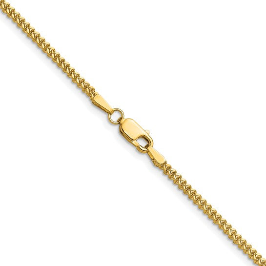 14KT Yellow Gold 20 inch 1.5mm Franco with Lobster Clasp Chain