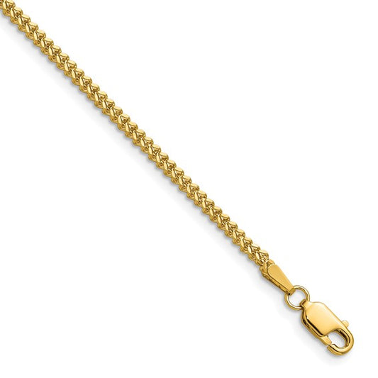 14KT Yellow Gold 20 inch 1.5mm Franco with Lobster Clasp Chain