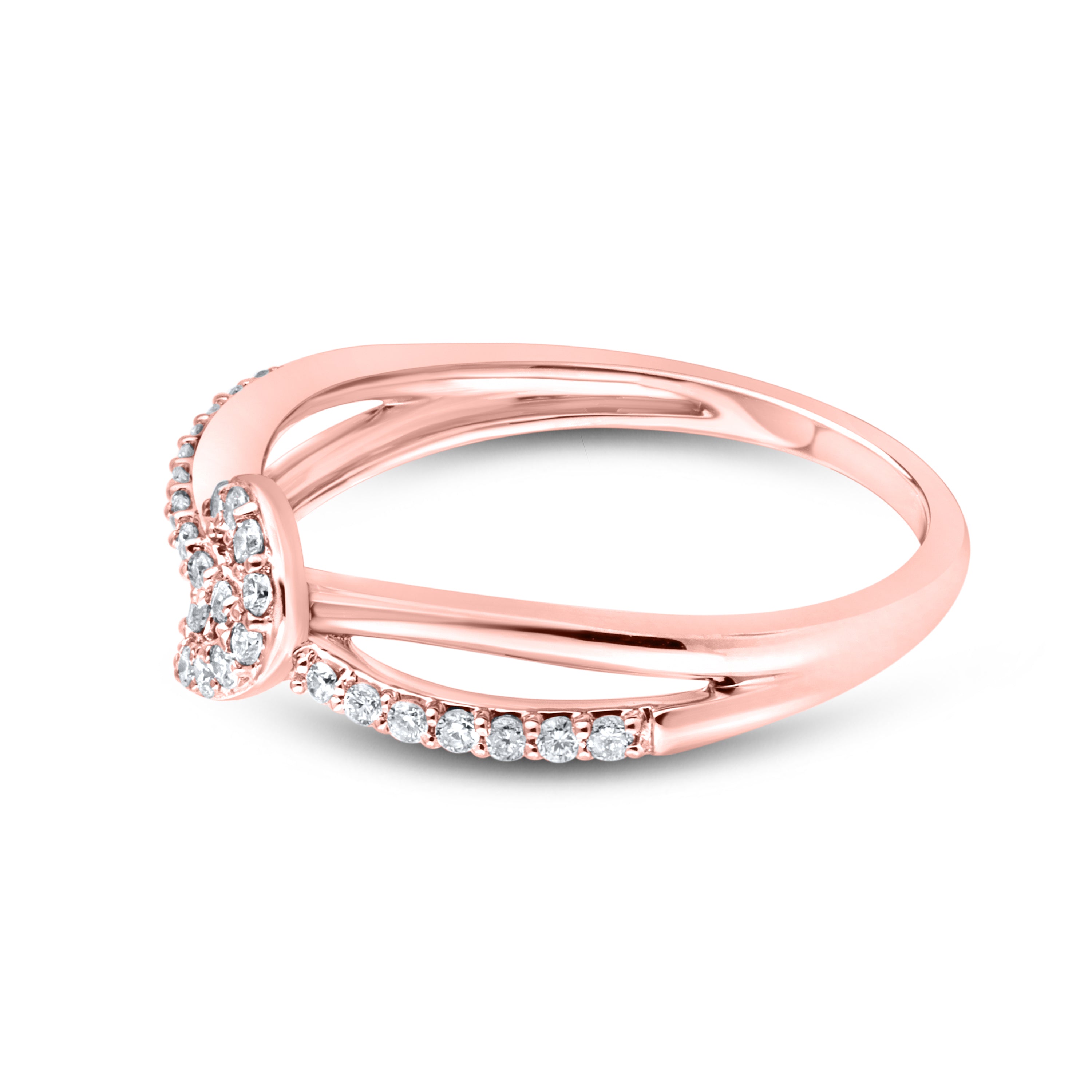 10kt Rose gold 0.21 CTW Fashion Diamond ring