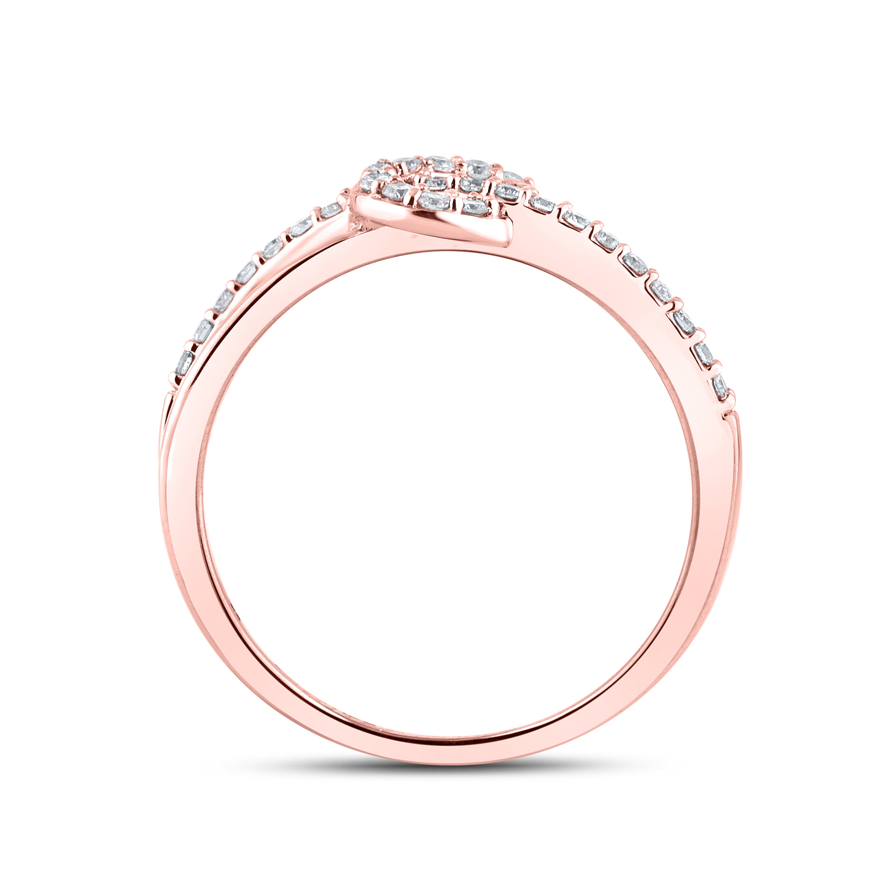 10kt Rose gold 0.21 CTW Fashion Diamond ring