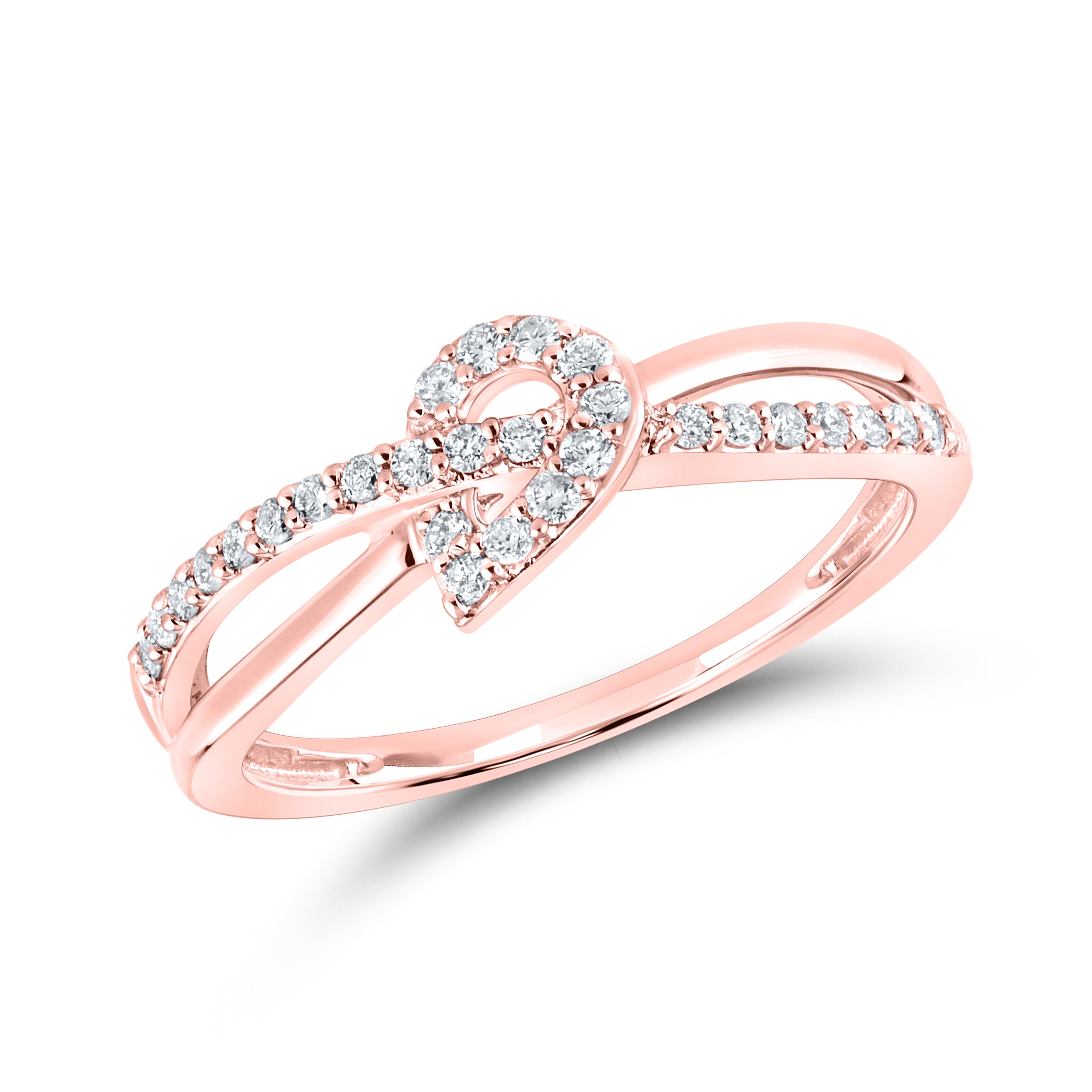 10kt Rose gold 0.21 CTW Fashion Diamond ring