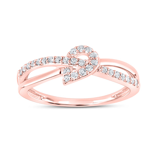 10kt Rose gold 0.21 CTW Fashion Diamond ring