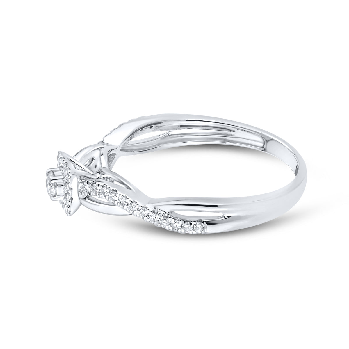 10kt White gold 0.21 CTW Fashion Diamond ring